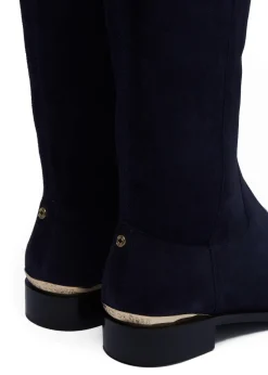 Holland Cooper Albany Knee Boot Ink Navy Suede Online