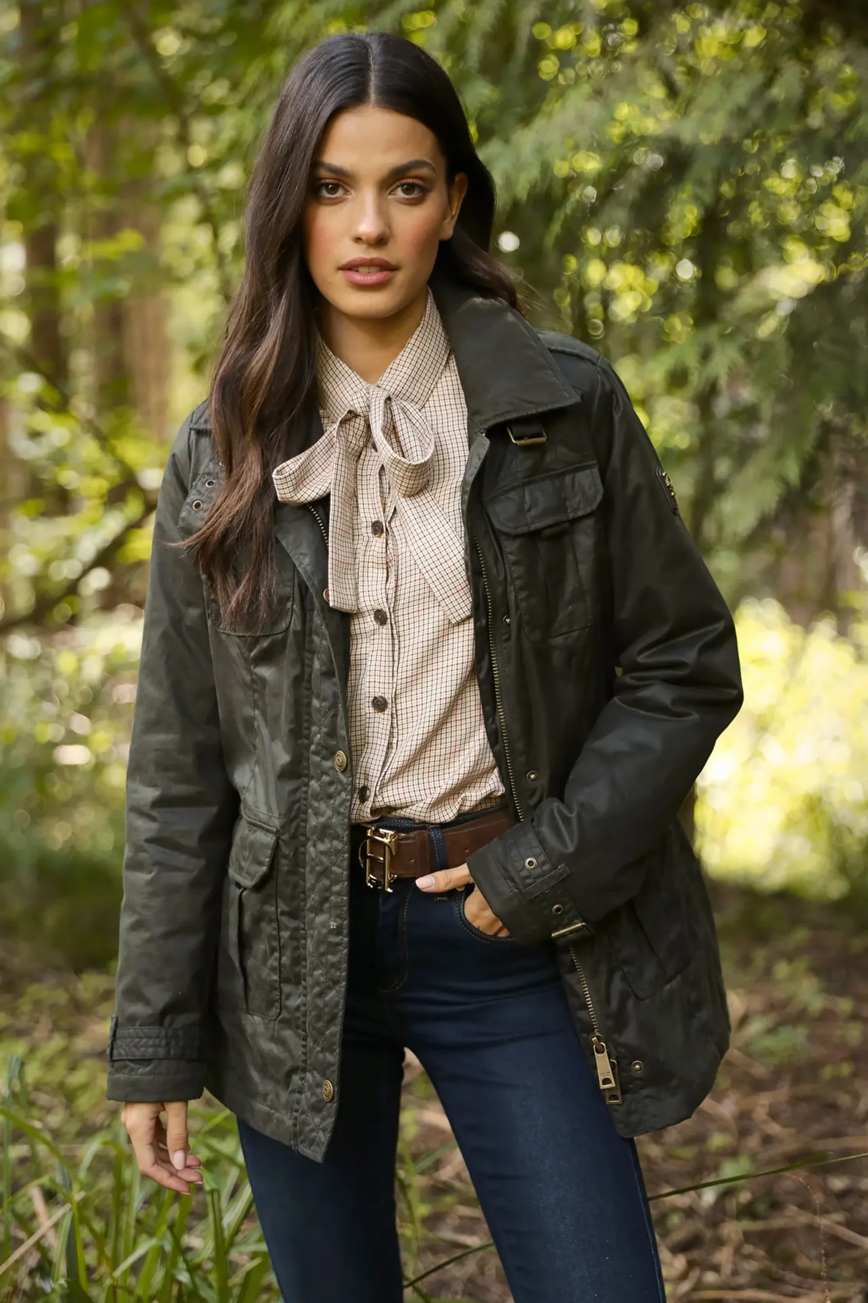 Holland Cooper Alma Wax Artillery Jacket Online