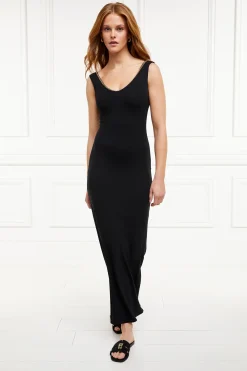 Holland Cooper Amber V-Neck Maxi Dress New