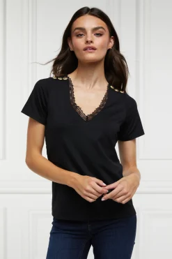 Holland Cooper Amelia Tee Black Hot