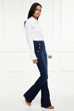 Holland Cooper Amoria Flared Jean Deep Indigo