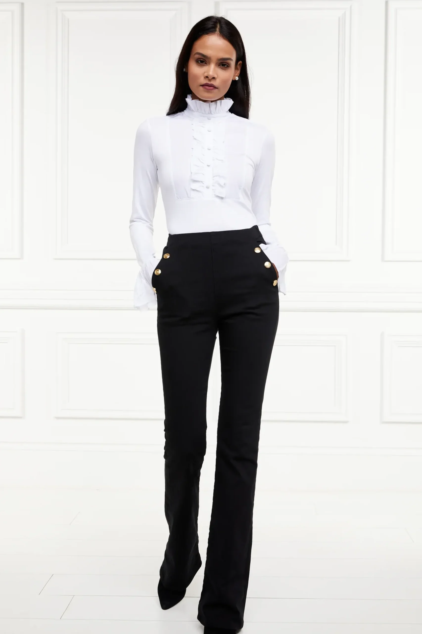 Holland Cooper Amoria Flared Jean Black Best