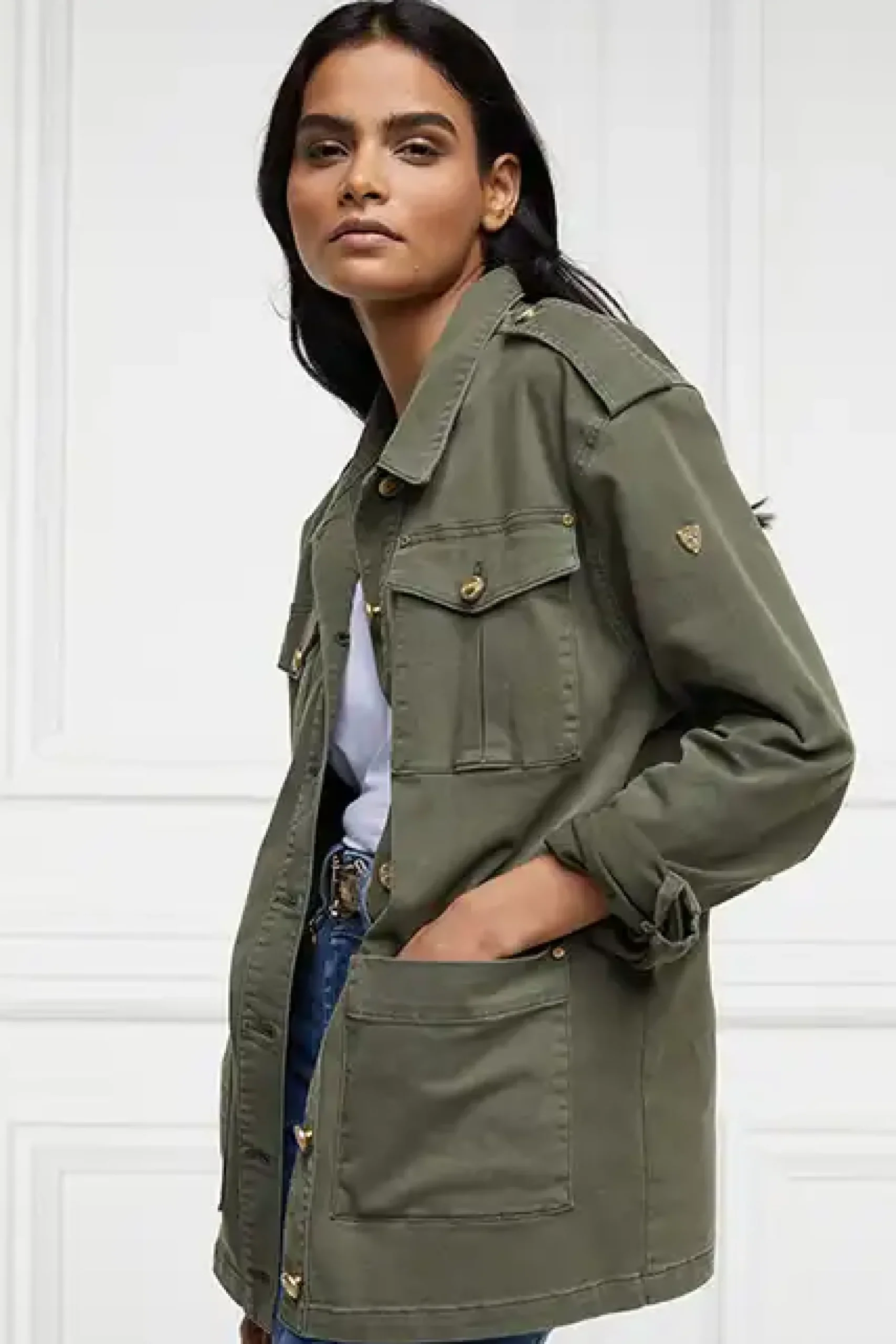 Holland Cooper Artillery Jacket Hunter Green Hot