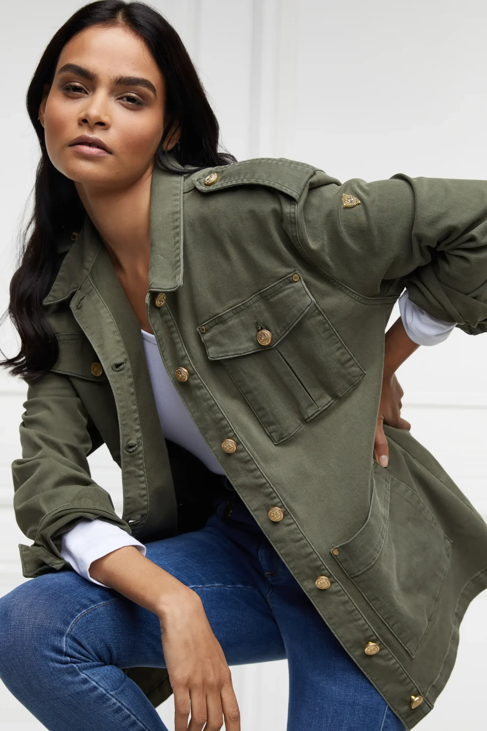 Holland Cooper Artillery Jacket Hunter Green Hot
