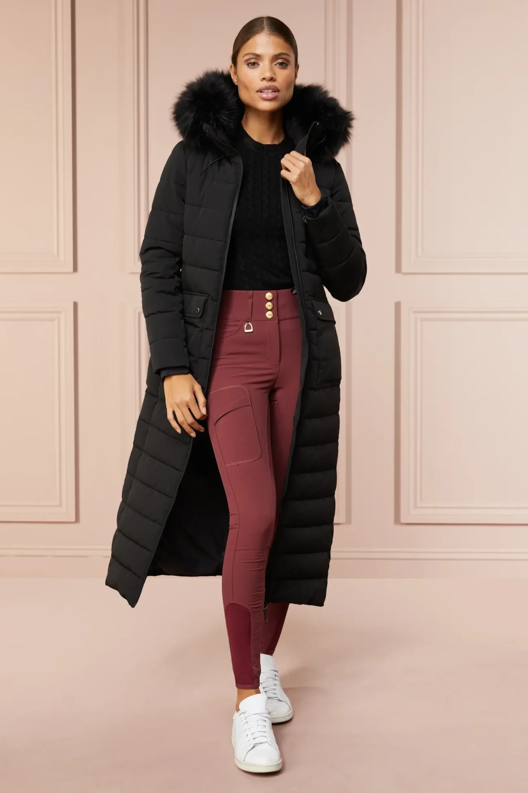 Holland Cooper Ascot Breeches Burgundy Sale