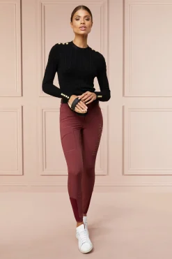 Holland Cooper Ascot Breeches Burgundy Sale