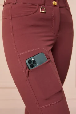 Holland Cooper Ascot Breeches Burgundy Sale