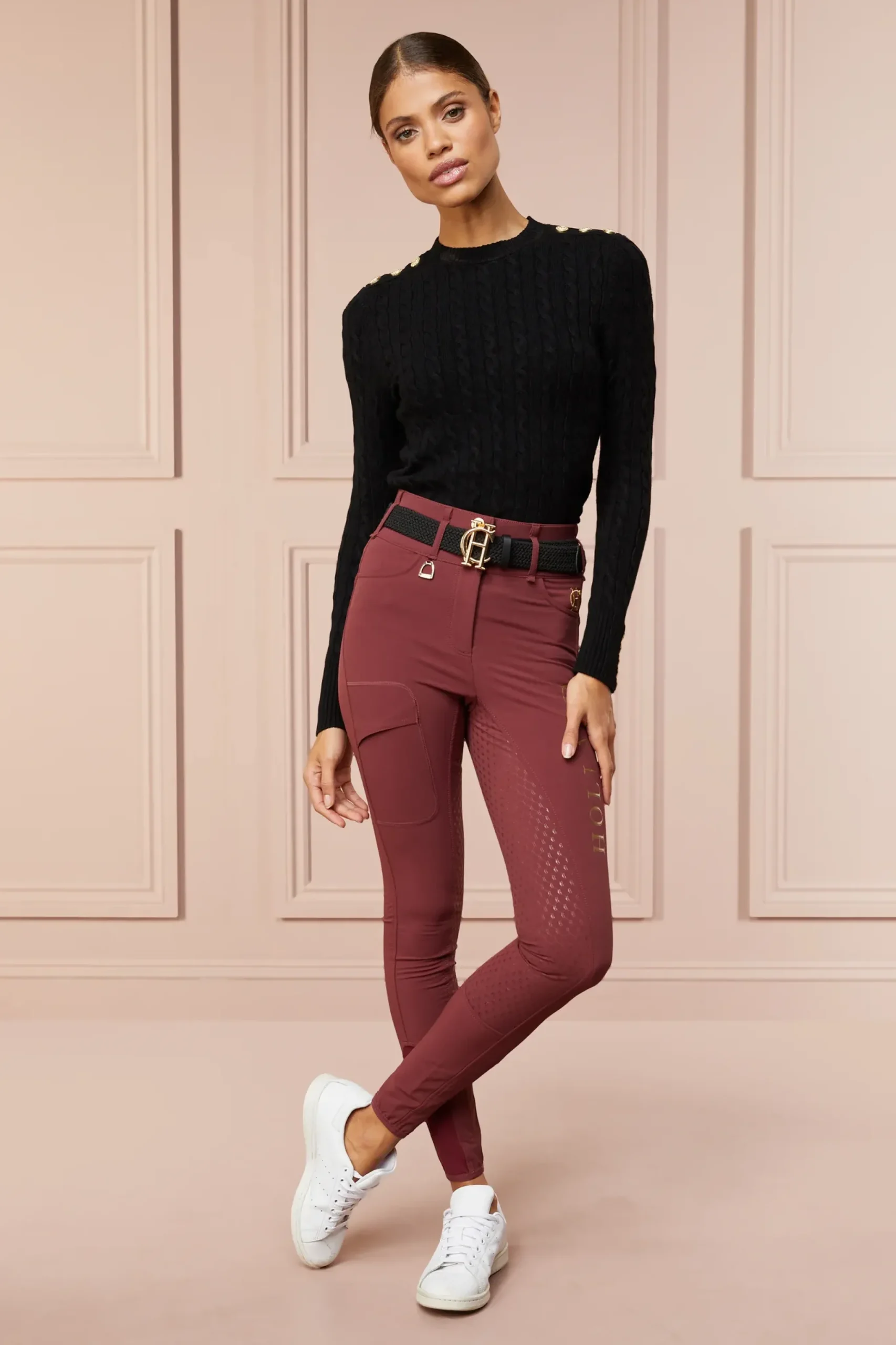 Holland Cooper Ascot Breeches Burgundy Sale