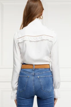Holland Cooper Audley Lace Blouse Discount