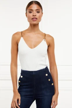 Holland Cooper Aurora Cami Top Natural Sale