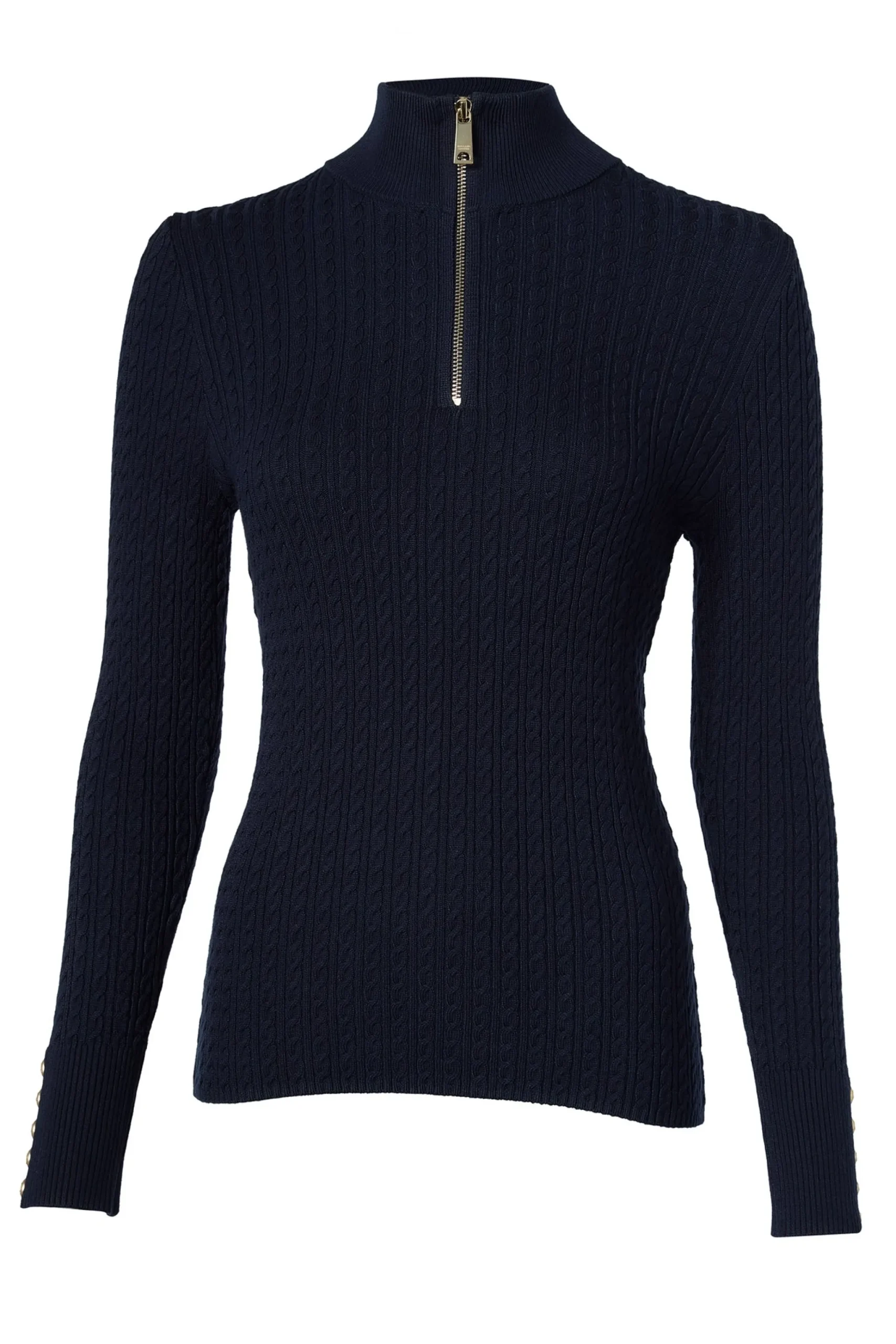 Holland Cooper Ava Half Zip Knit Ink Navy New