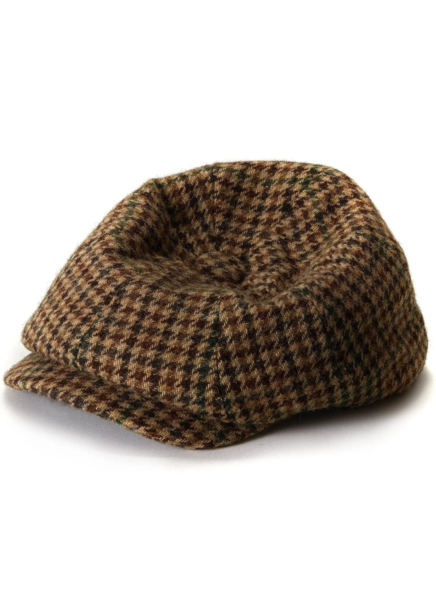 Holland Cooper Baker Boy Cap Hailes Green Tweed Discount