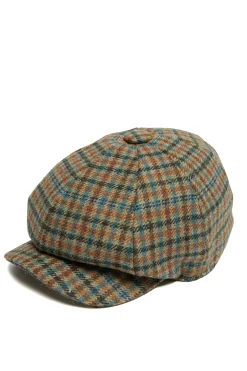 Holland Cooper Baker Boy Cap Bredon Check Clearance