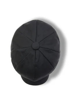 Holland Cooper Baker Boy Cap Black Wax Clearance