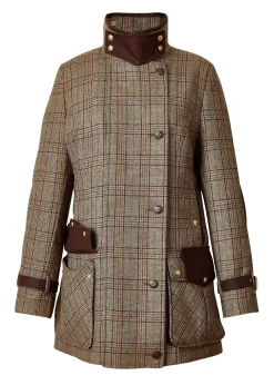 Holland Cooper Balmoral Field Coat Bourbon Tweed