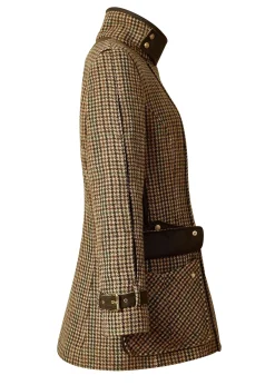 Holland Cooper Balmoral Field Coat Hailes Green Tweed Online