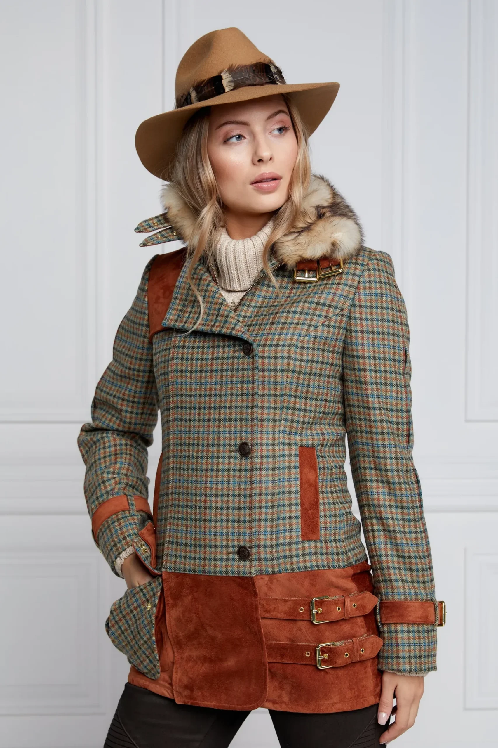 Holland Cooper Balmoral Field Jacket Bredon Tweed Online