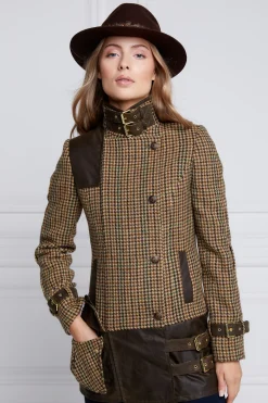 Holland Cooper Balmoral Field Jacket Hailes Green Tweed