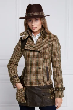 Holland Cooper Balmoral Field Jacket Hailes Green Tweed
