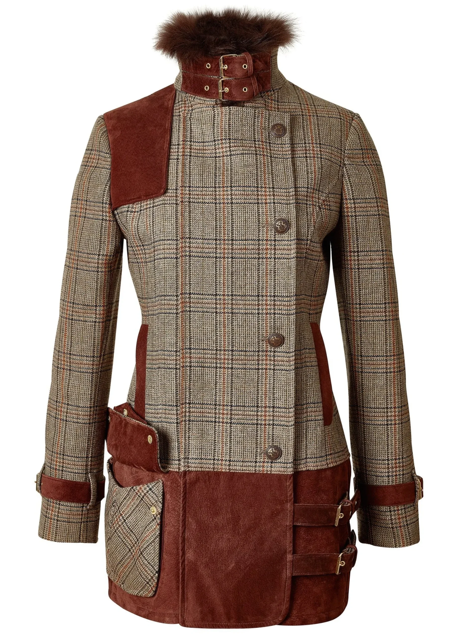 Holland Cooper Balmoral Field Jacket Bourbon Tweed Discount