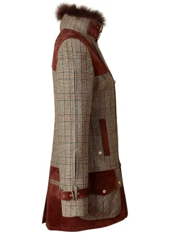 Holland Cooper Balmoral Field Jacket Bourbon Tweed Discount