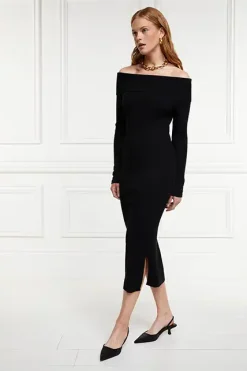 Holland Cooper Bardot Midi Dress Clearance