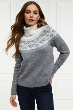 Holland Cooper Beatrice Knit Dark Grey Marl
