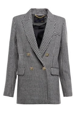 Holland Cooper Belgravia Blazer Black & White Puppy Tooth