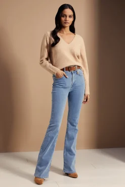 Holland Cooper Berkeley V-Neck Knit Camel Discount