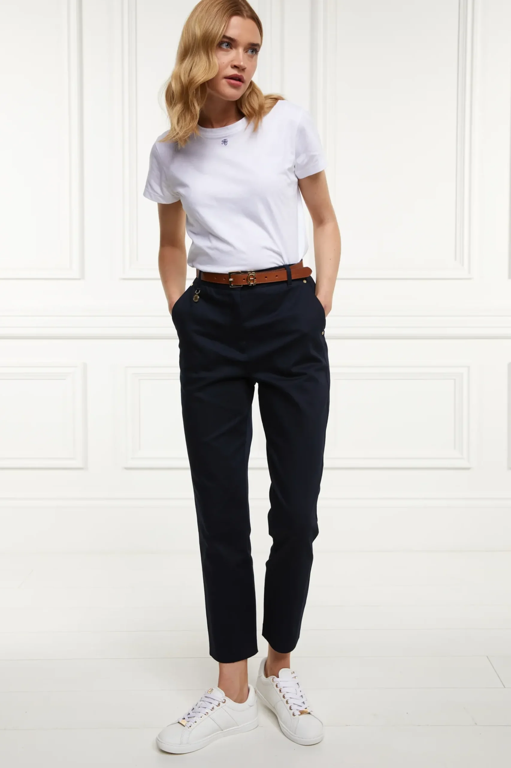 Holland Cooper Bexley Cigarette Trouser Ink Navy Best