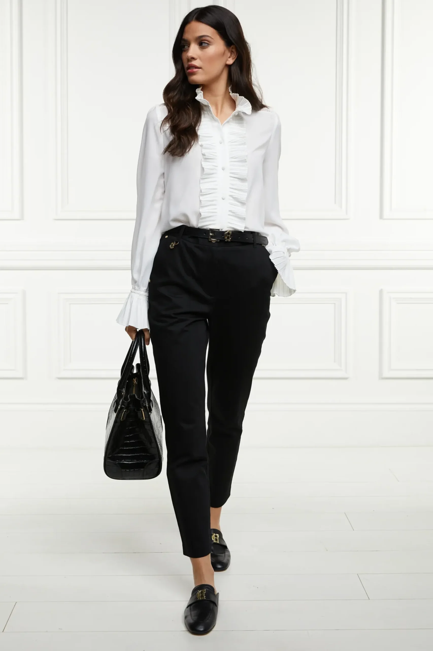 Holland Cooper Bexley Cigarette Trouser Black Hot