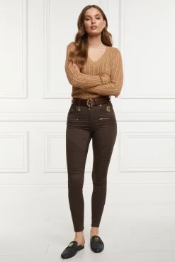 Holland Cooper Biker Jean Chocolate Hot