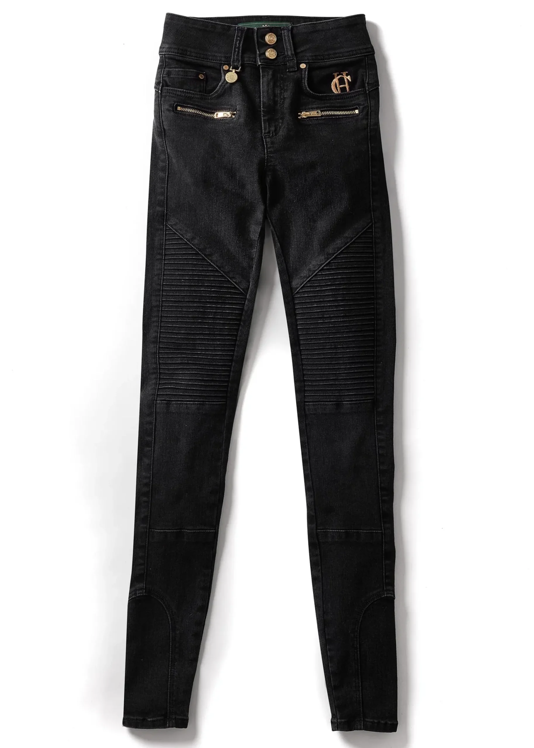 Holland Cooper Biker Jean Washed Black Hot