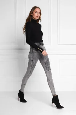 Holland Cooper Biker Jean Ash Grey Discount