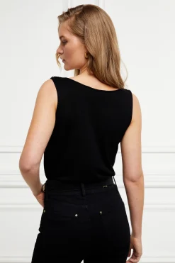 Holland Cooper Boat Neck Vest Black Online