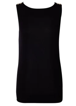 Holland Cooper Boat Neck Vest Black Online