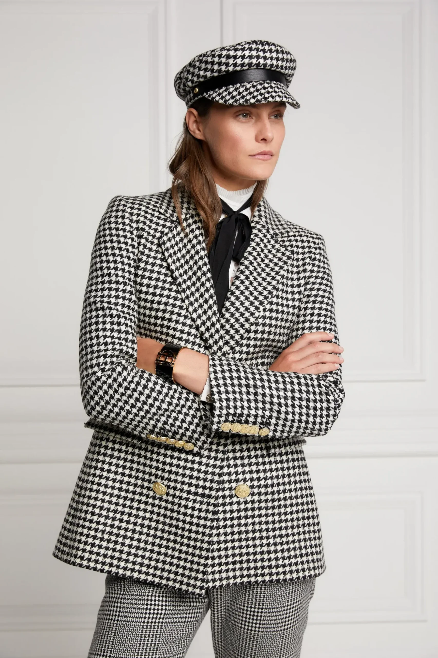 Holland Cooper Bretton Hat Houndstooth Clearance