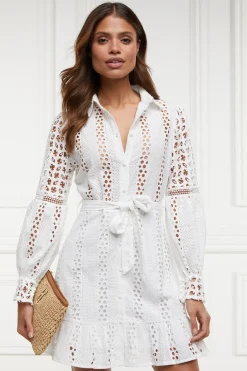 Holland Cooper Broderie Lace Dress Outlet