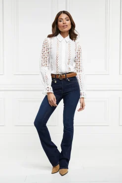 Holland Cooper Broderie Lace Shirt Hot