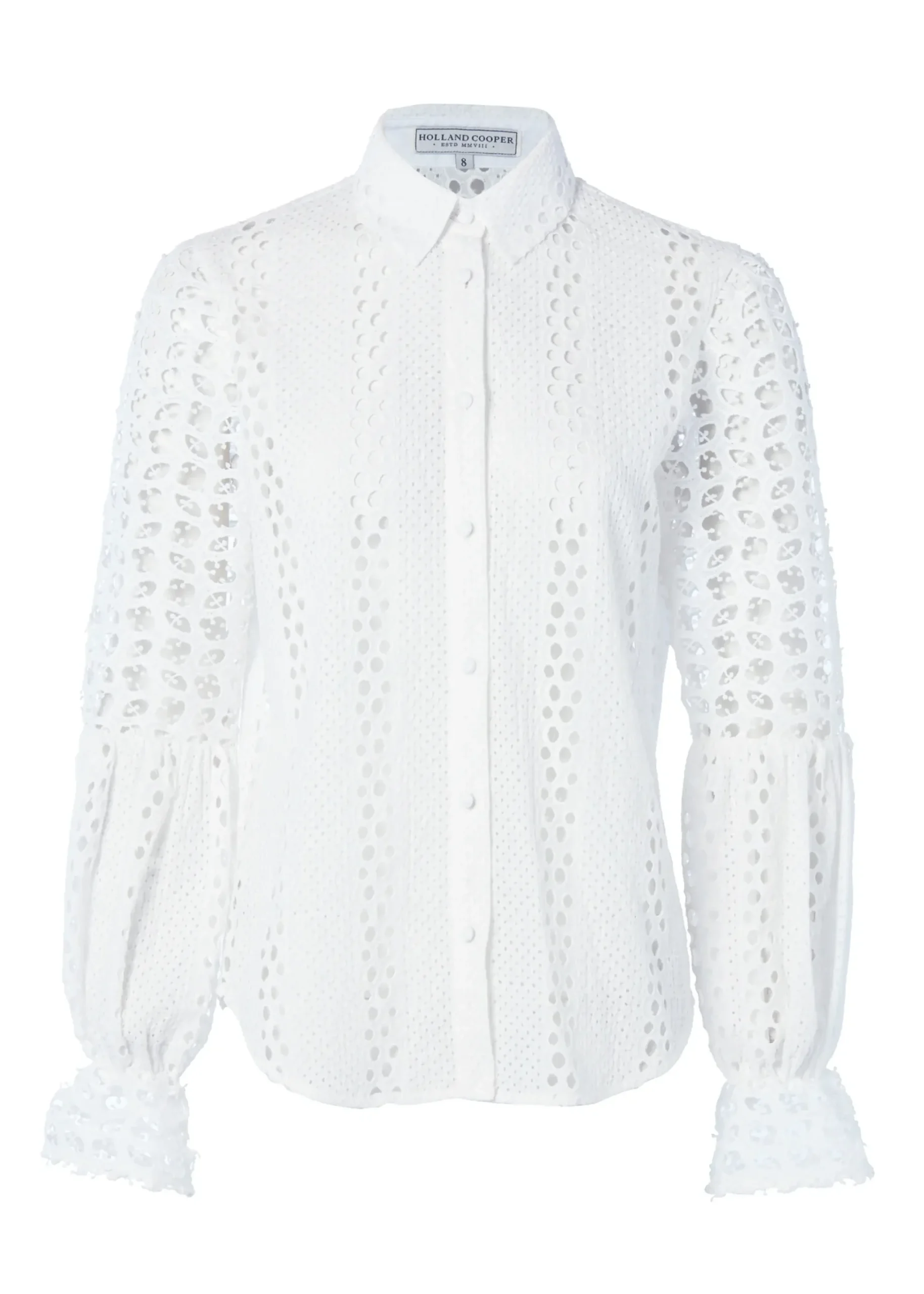 Holland Cooper Broderie Lace Shirt Hot
