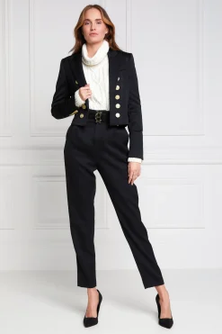 Holland Cooper Brompton Jacket Black Barathea Clearance