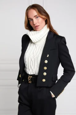 Holland Cooper Brompton Jacket Black Barathea Clearance