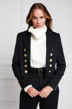 Holland Cooper Brompton Jacket Black Barathea Clearance