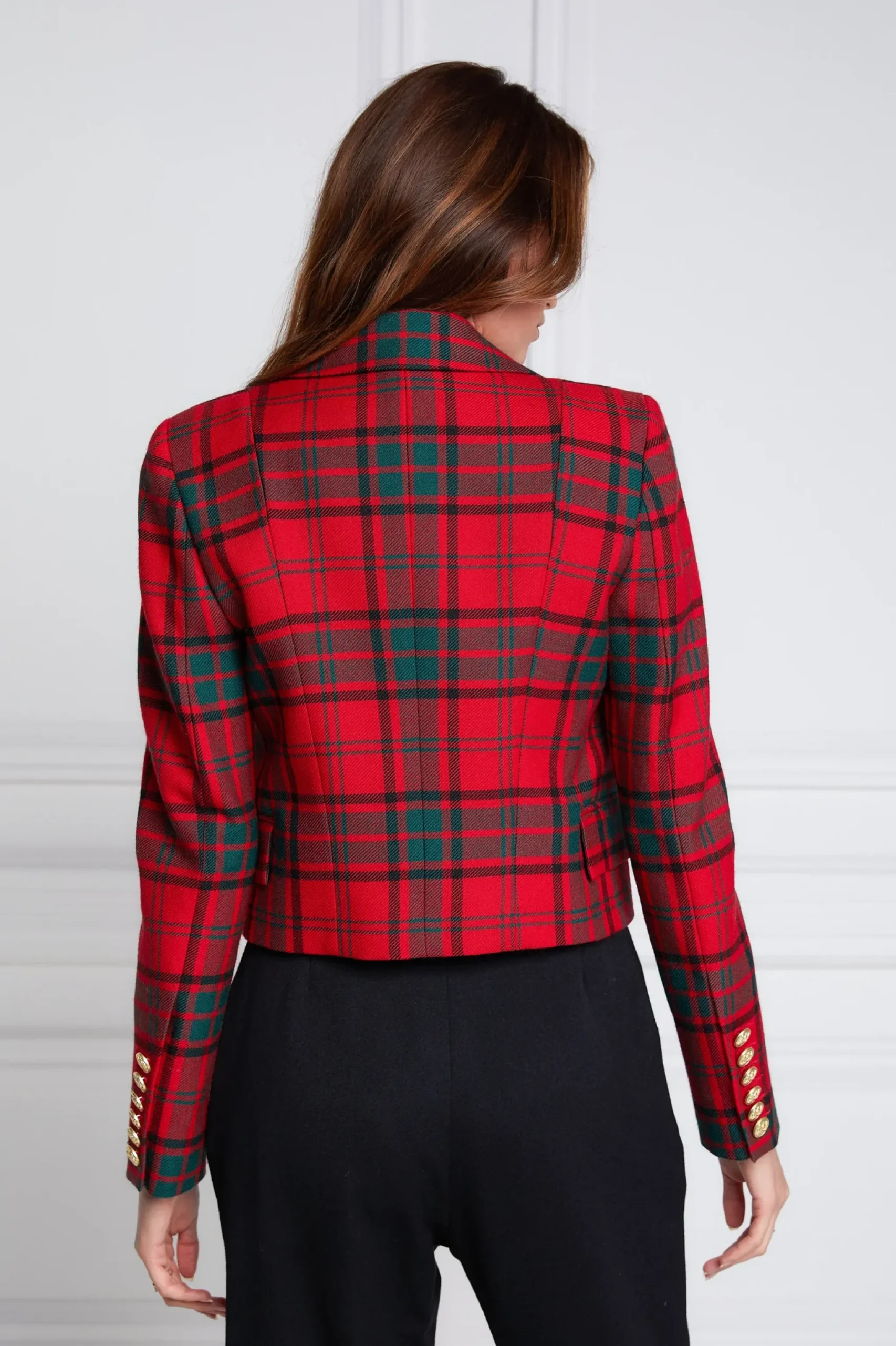 Holland Cooper Brompton Jacket Red Tartan Best