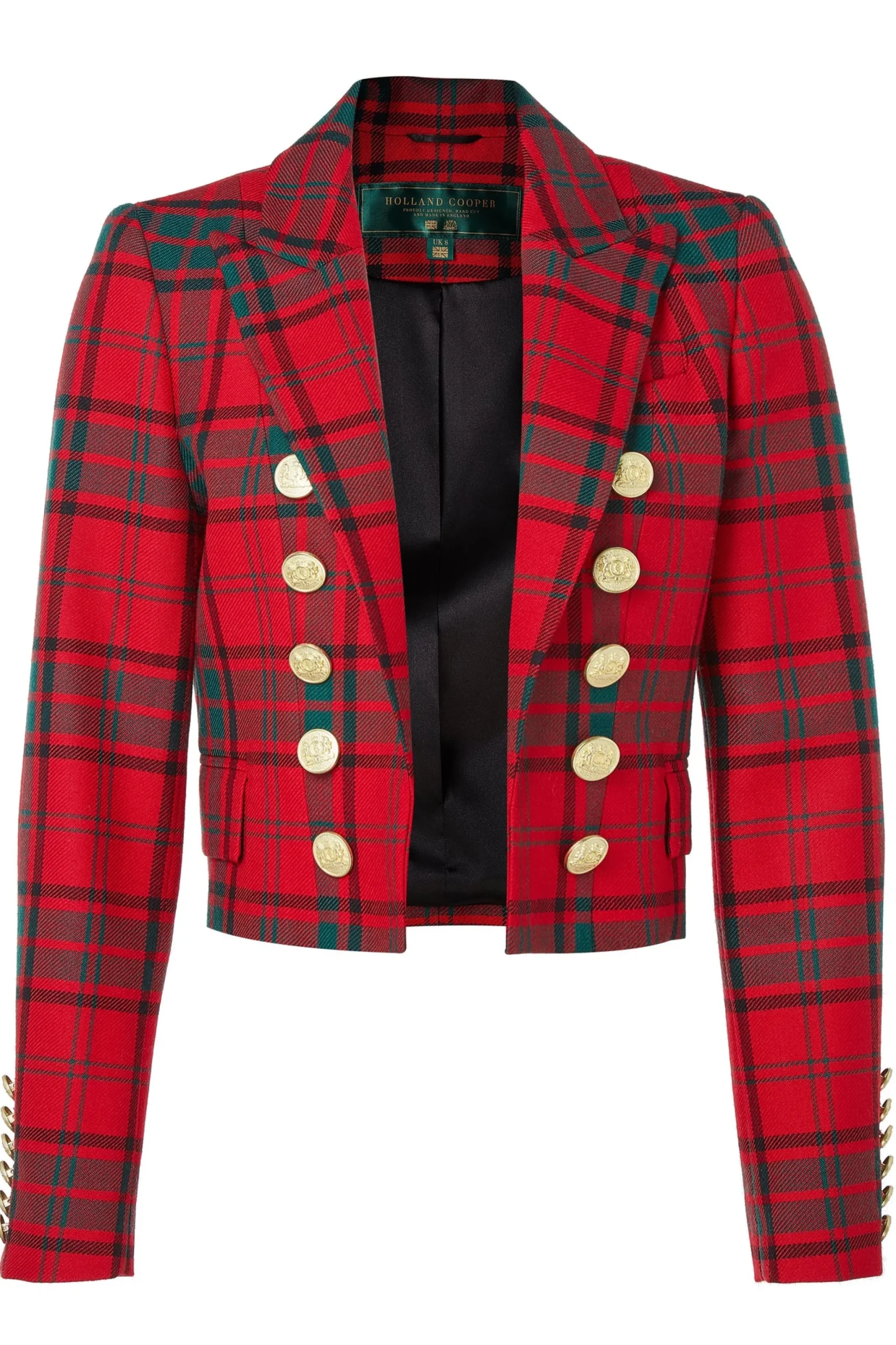 Holland Cooper Brompton Jacket Red Tartan Best