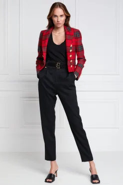 Holland Cooper Brompton Jacket Red Tartan Best