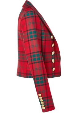 Holland Cooper Brompton Jacket Red Tartan Best
