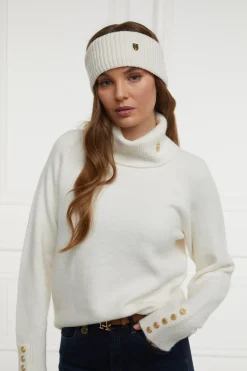 Holland Cooper Burghley Headband Cream Outlet