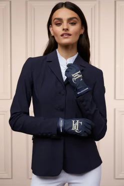 Holland Cooper Burghley Riding Gloves Ink Navy Outlet