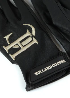 Holland Cooper Burghley Riding Gloves Black